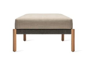 LENTO - Contemporary style square fabric garden footstool _ Vincent Sheppard